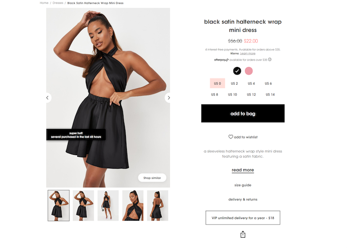 sales page showing purchases by others