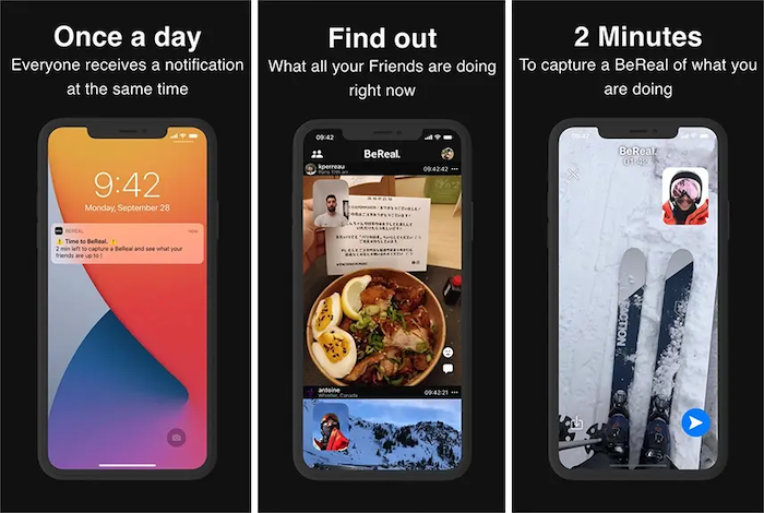 BeReal app screenshots