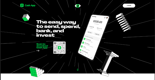 cash.app's app landing page