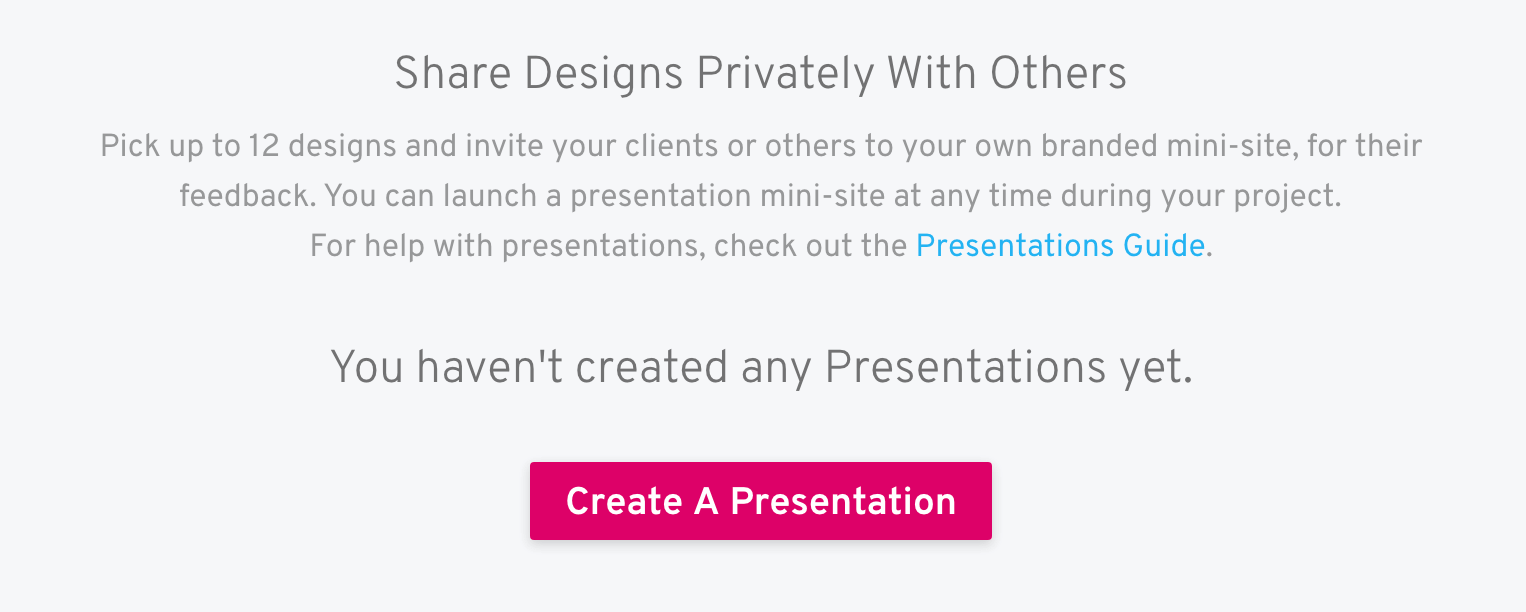 create presentation screen