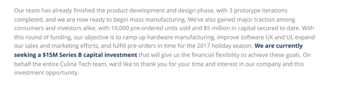 section of business plan