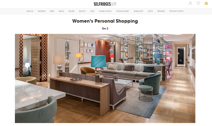 Selfridges personal shopping experience
