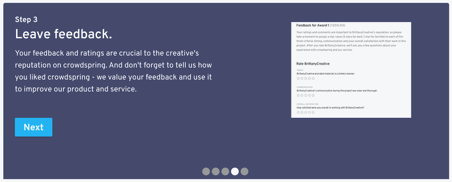 wrap-up client tour feedback