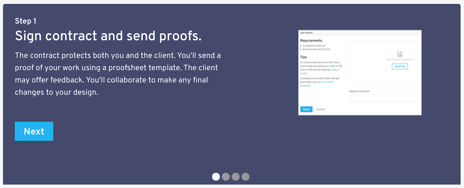 wrap-up creative tour contract and proofs